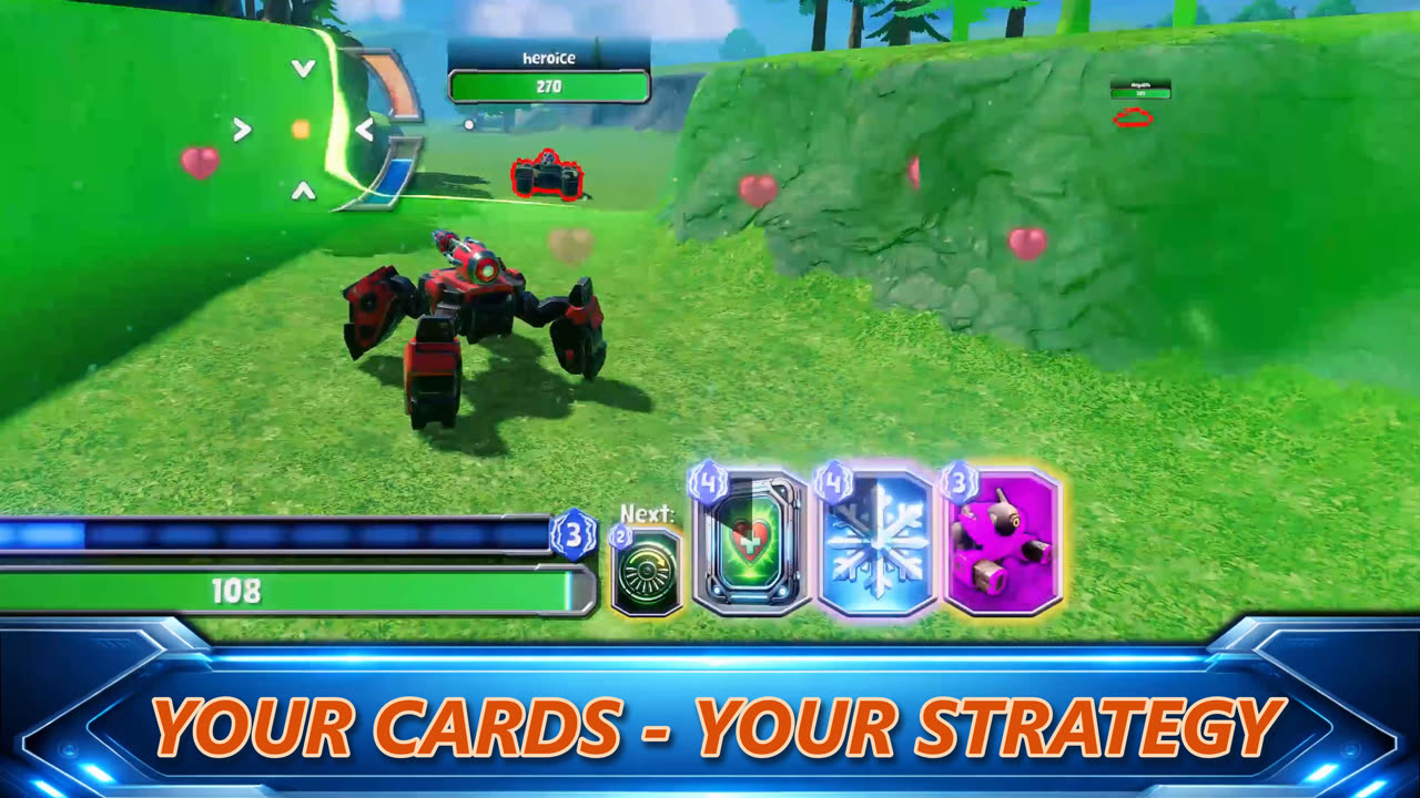 Ability cards in battle: freeze, shield, airstrike and more